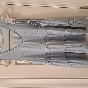 A:GLOW WOMEN'S BLUE FLORAL SLEEVELESS MATERNITY TOP PLUS SIZE XXL